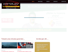 Tablet Screenshot of conducirloja.com